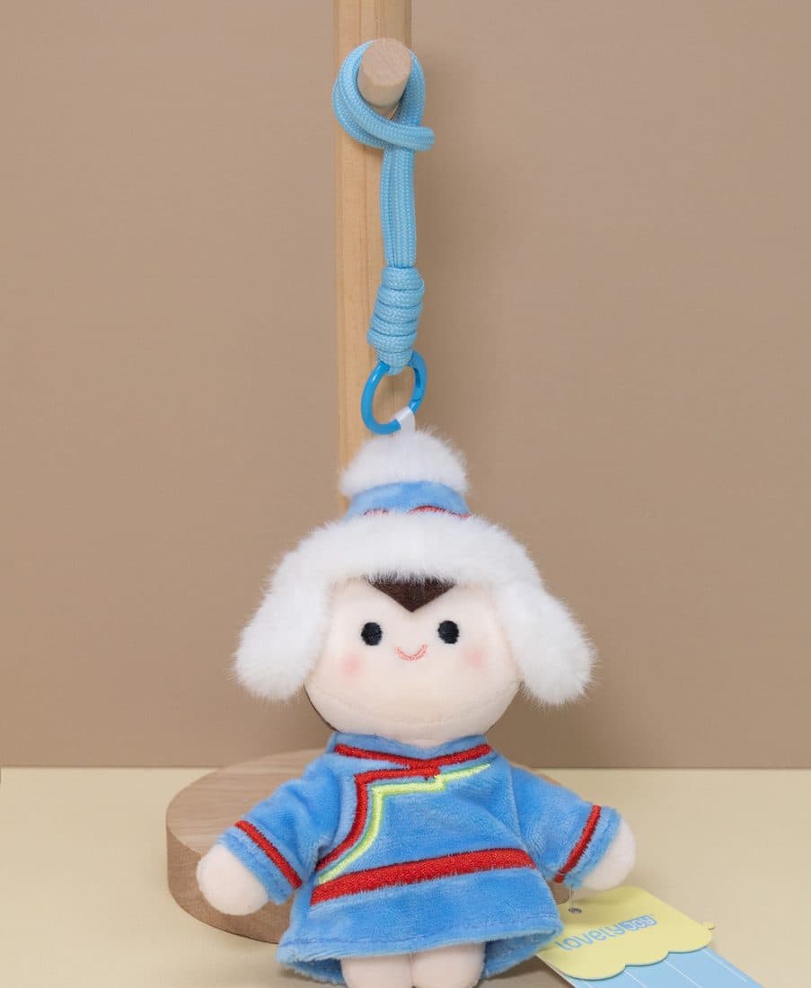 Fur-Hat Ethnic Girl Charm — LovelyJoy custom plush toy