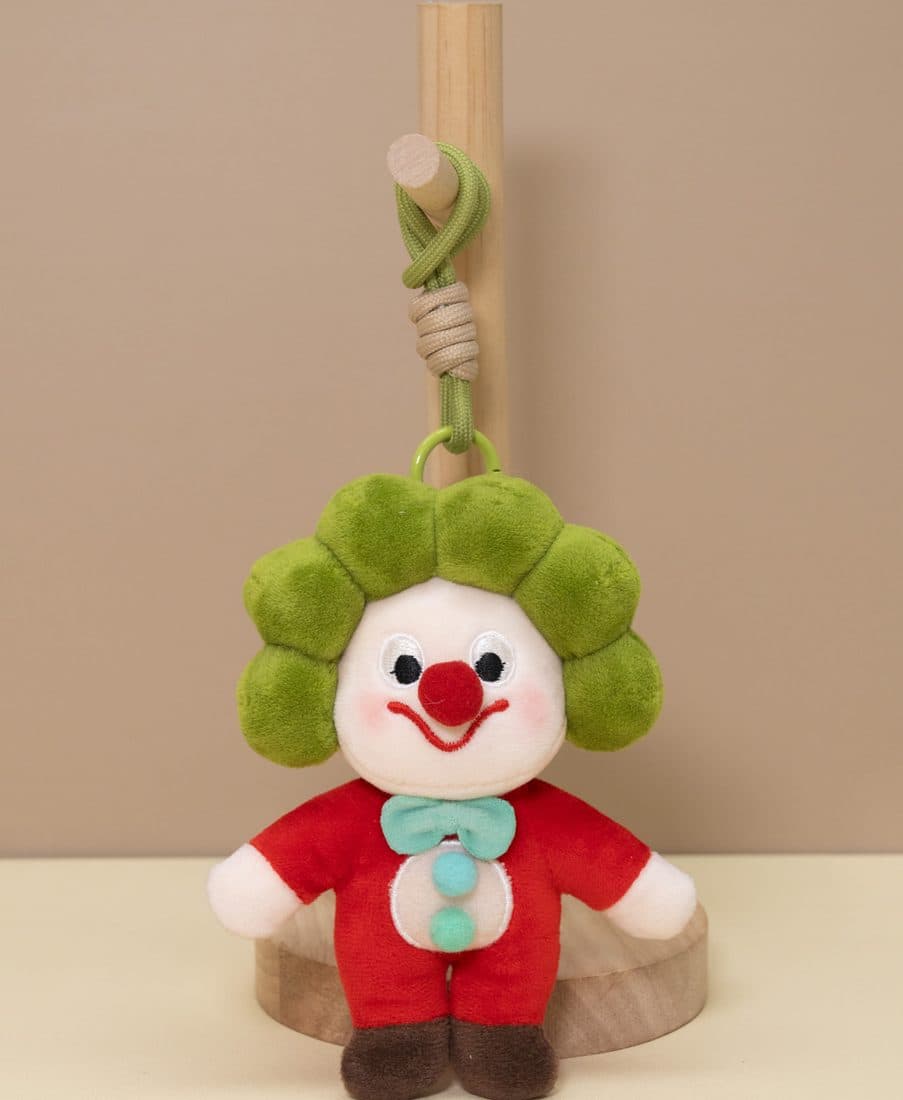 Green-Hair Clown Charm — LovelyJoy custom plush toy