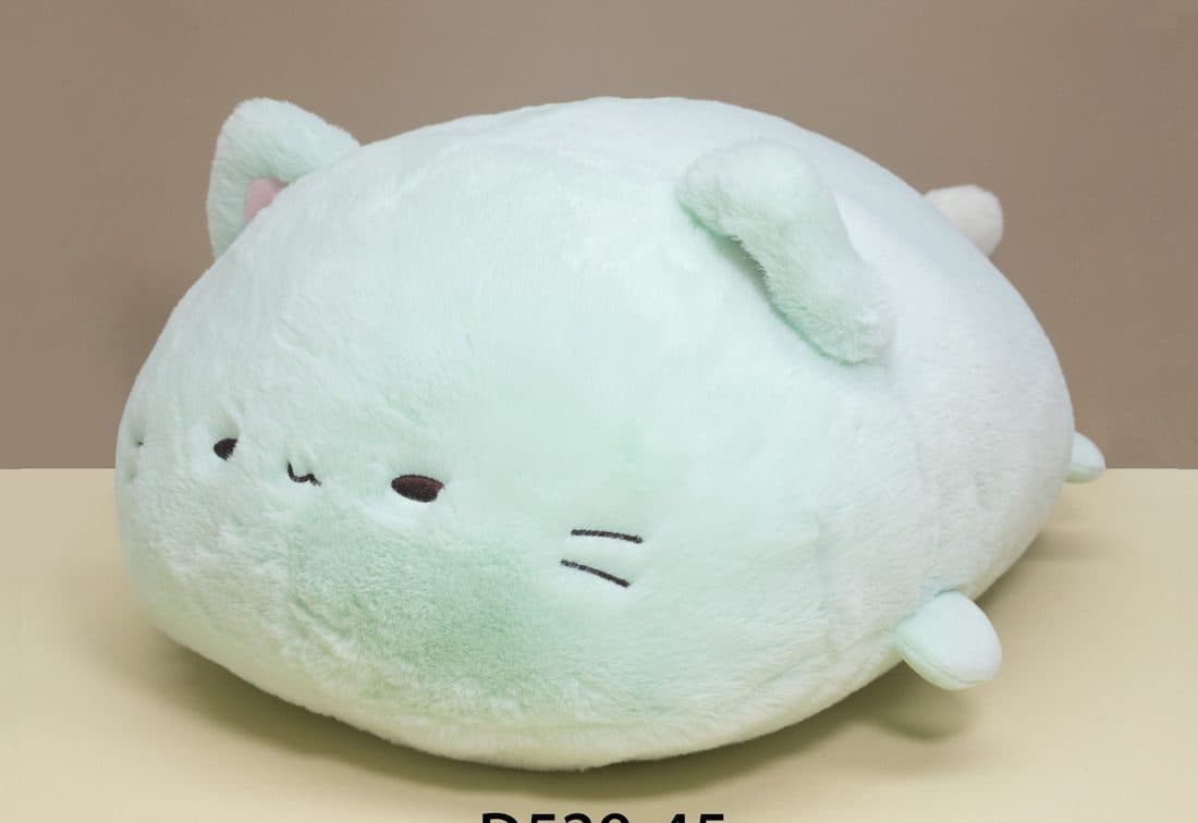 Mint Cat Mochi Pillow — LovelyJoy custom plush toy