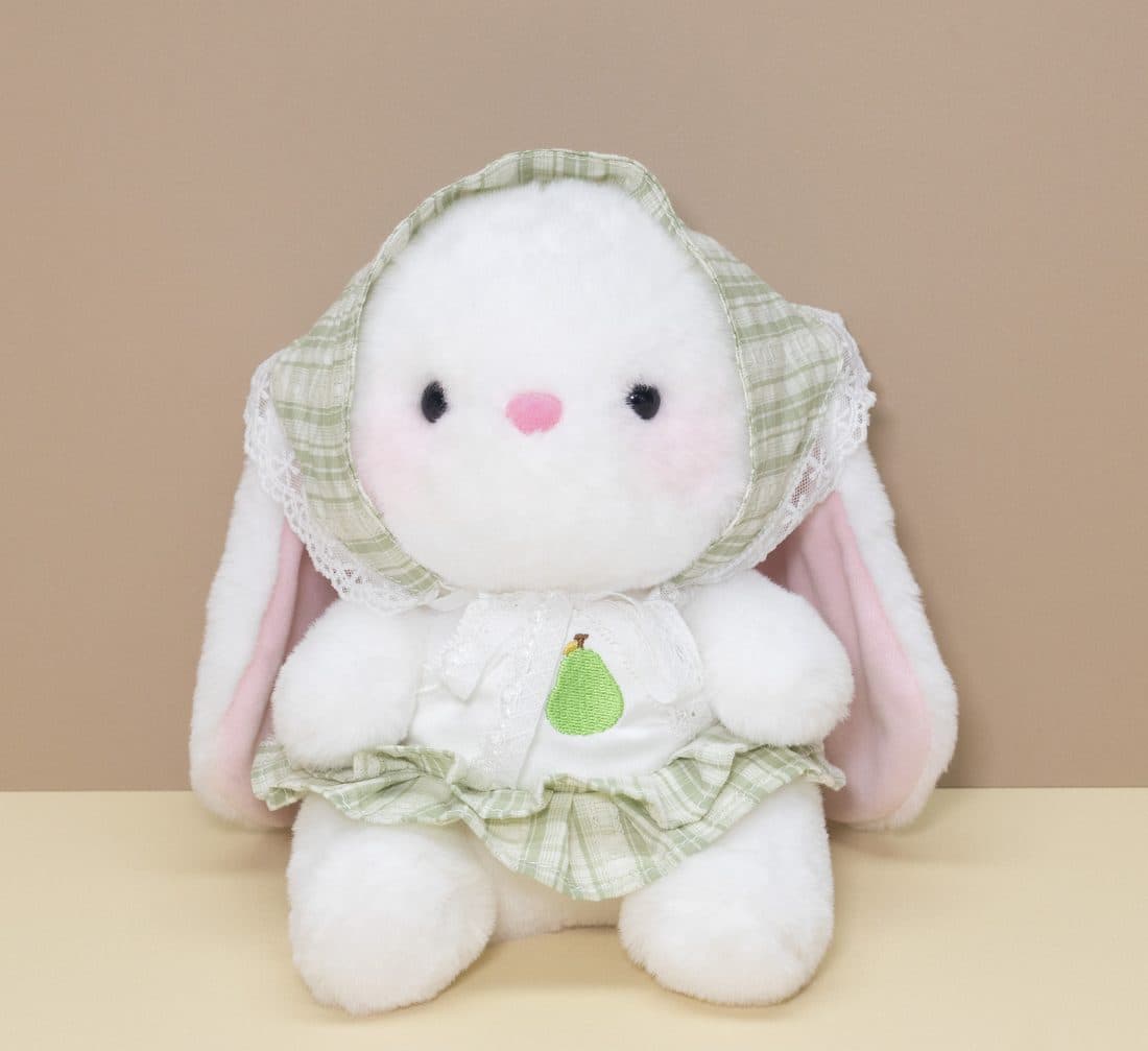 Plaid Bonnet Bunny - LovelyJoy plush toy 2