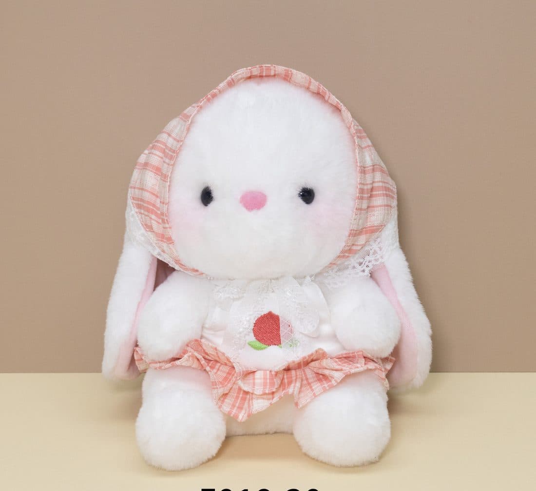 Plaid Bonnet Bunny - LovelyJoy plush toy 3