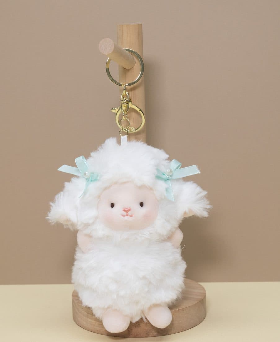 Fluffy Lamb Charm — LovelyJoy custom plush toy