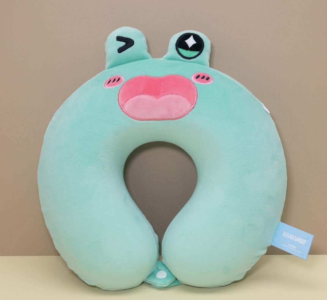 Frog U-Neck Pillow — LovelyJoy custom plush toy