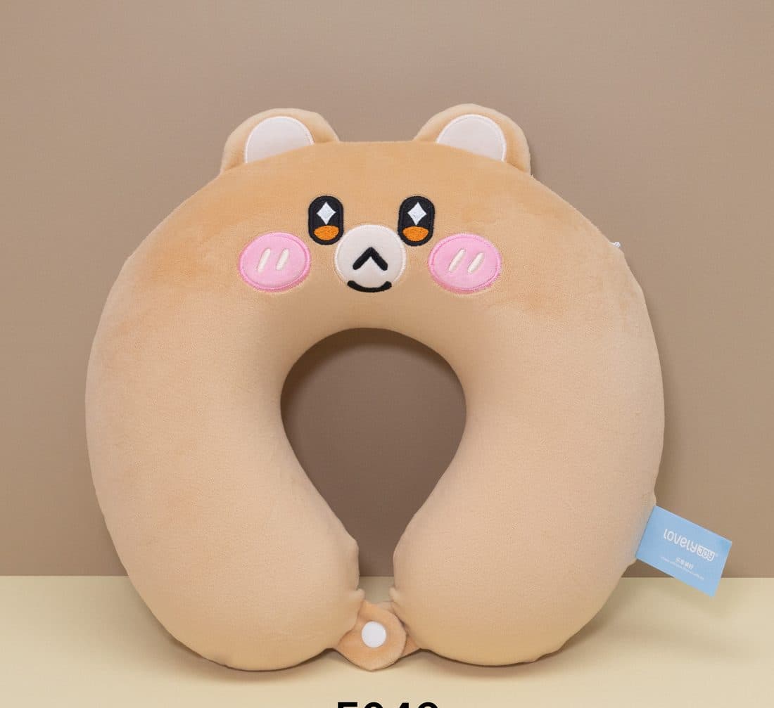 Caramel Bear U-Neck Pillow - LovelyJoy plush toy 3