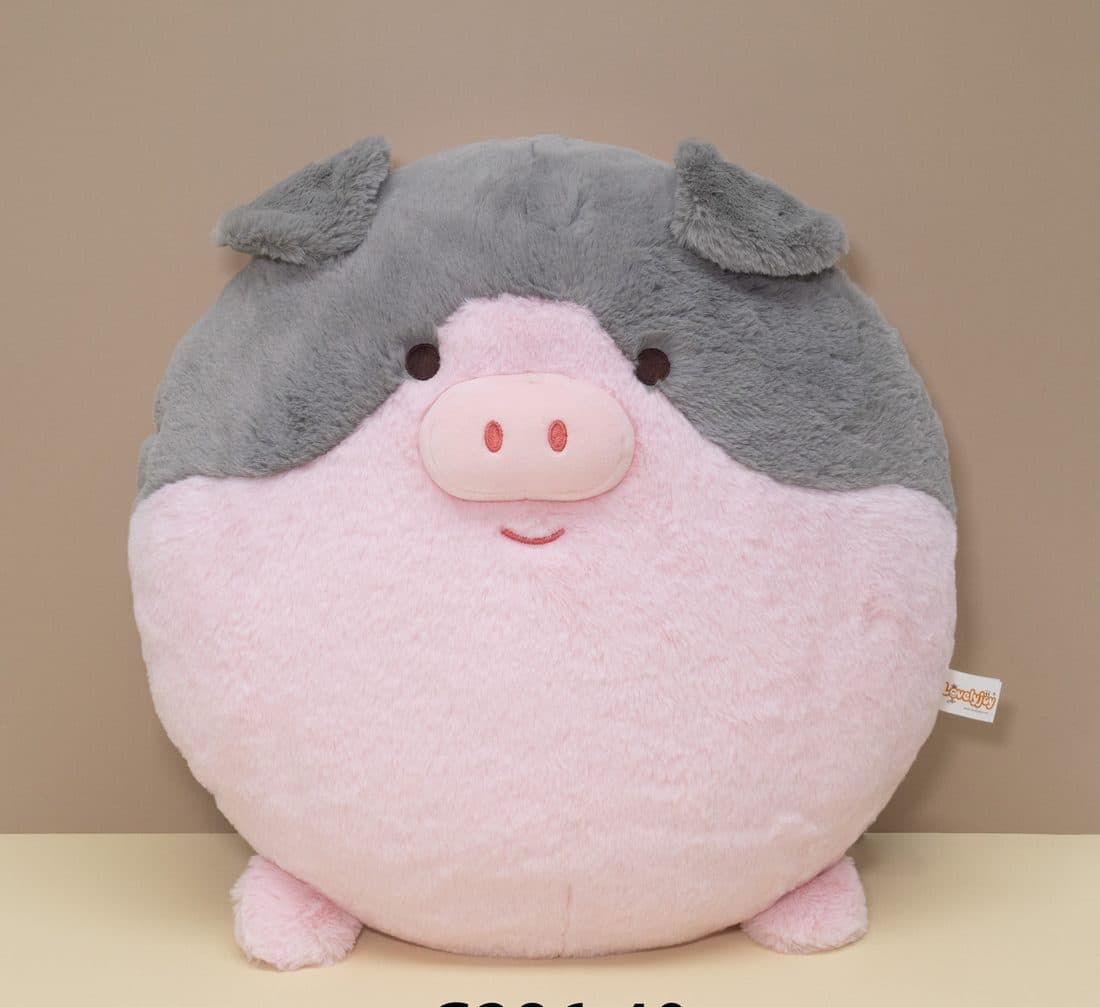 Chubby Pig Cushion — LovelyJoy custom plush toy