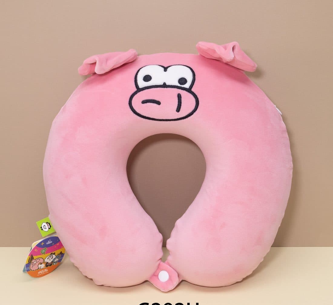 Pig U-Neck Pillow — LovelyJoy custom plush toy