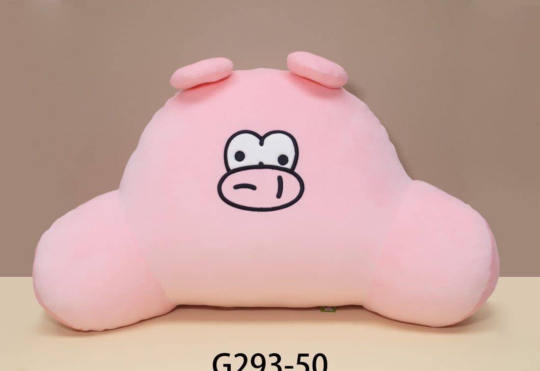 Pig Lumbar Cushion — LovelyJoy custom plush toy