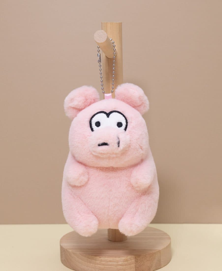 Fuzzy Pig Keychain - LovelyJoy plush toy 3