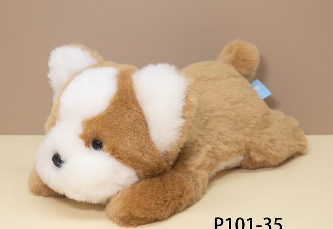 Lying White Puppy - LovelyJoy plush toy 5