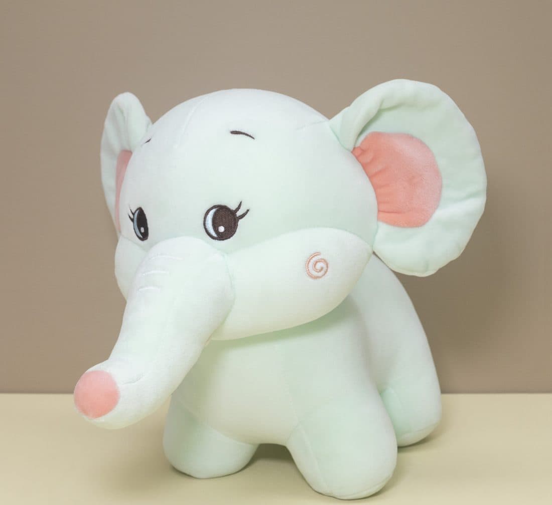Mint Baby Elephant — LovelyJoy custom plush toy