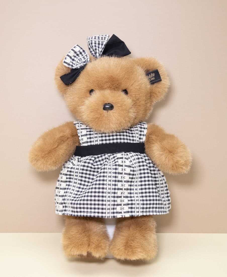 Teddy Island Gingham Dress Bear — LovelyJoy custom plush toy