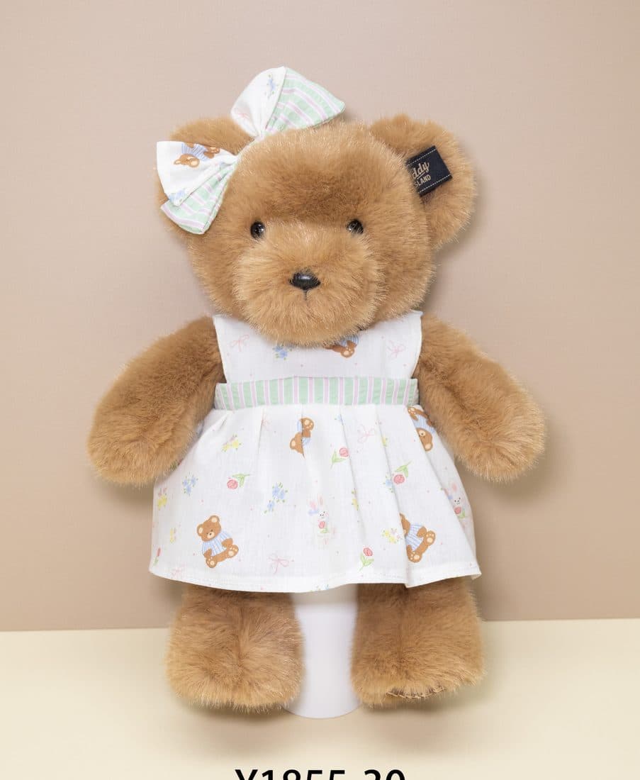 Teddy Island Gingham Dress Bear - LovelyJoy plush toy 2