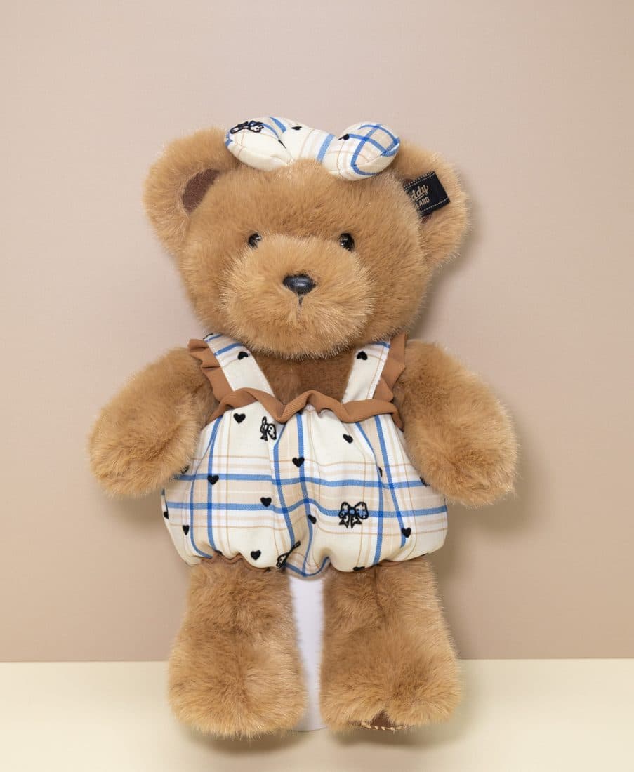 Teddy Island Gingham Dress Bear - LovelyJoy plush toy 4