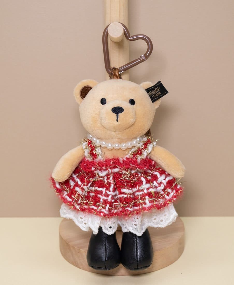 Teddy Island Tweed Tutu Bear Charm - LovelyJoy plush toy 2