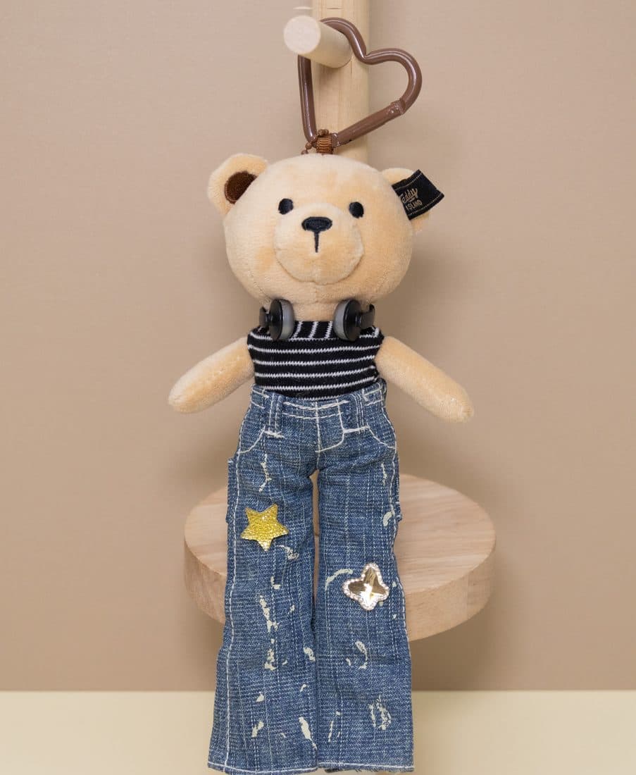 Teddy Island Tweed Tutu Bear Charm - LovelyJoy plush toy 4