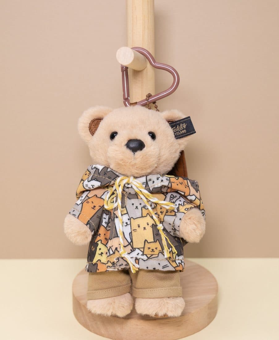 Teddy Island Denim Overall Bear Charm - LovelyJoy plush toy 4