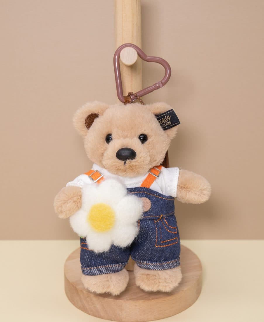 Teddy Island Denim Overall Bear Charm - LovelyJoy plush toy 5