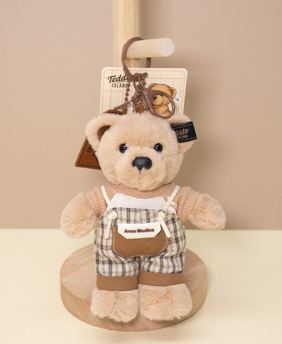 Teddy Island Denim Overall Bear Charm - LovelyJoy plush toy 6