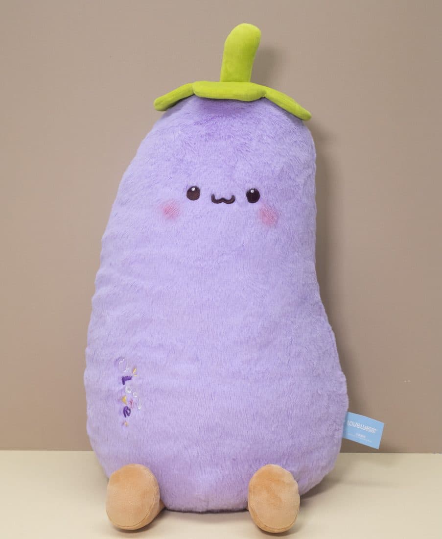 Eggplant Plush Pillow — LovelyJoy custom plush toy
