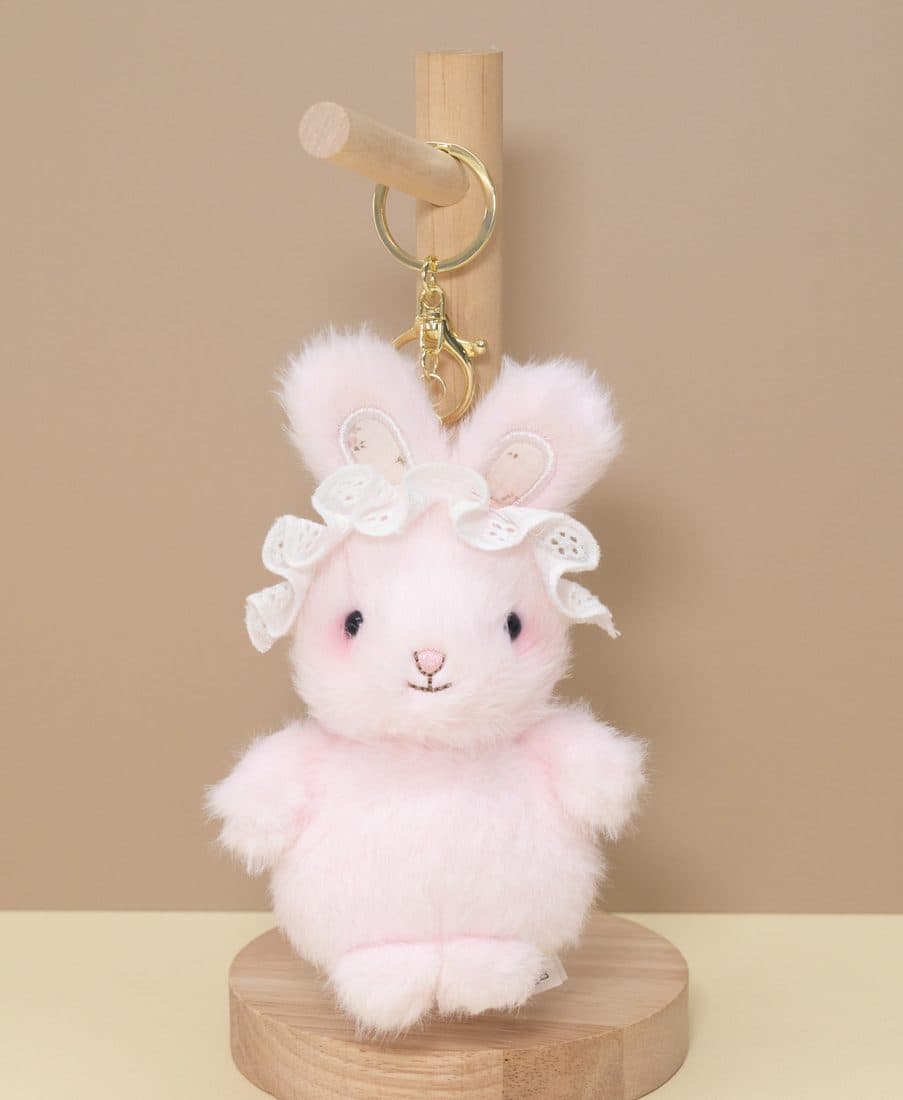 Lace Bunny Keychain — LovelyJoy custom plush toy