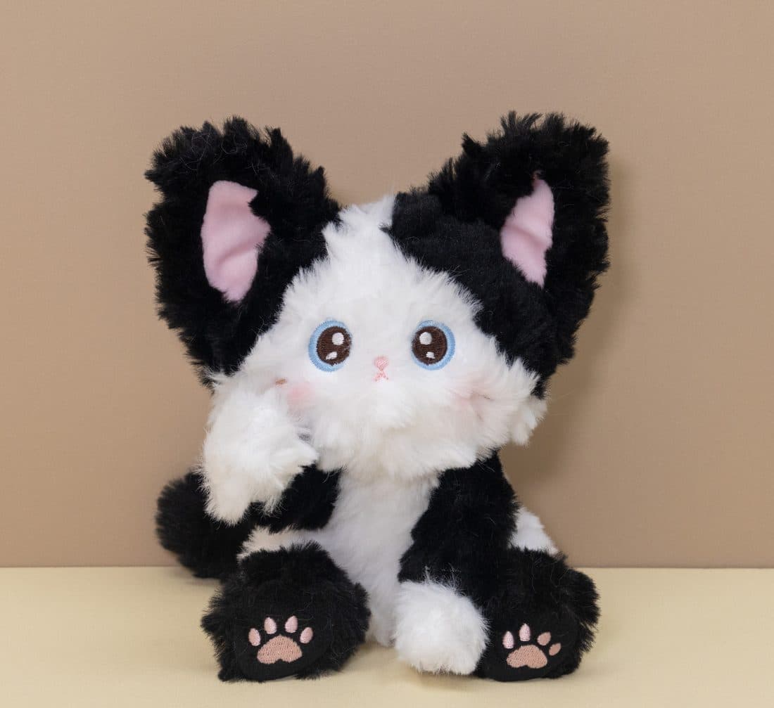 Big-Ear Gray Kitten - LovelyJoy plush toy 4