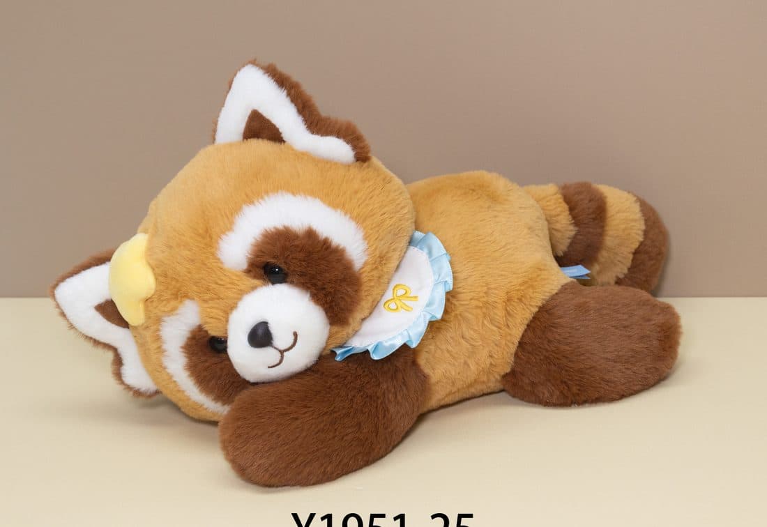 Lying Red Panda Plush — LovelyJoy custom plush toy