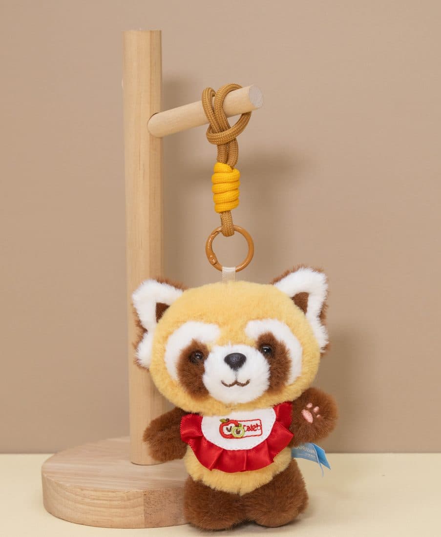 Bib Red Panda Keychain — LovelyJoy custom plush toy