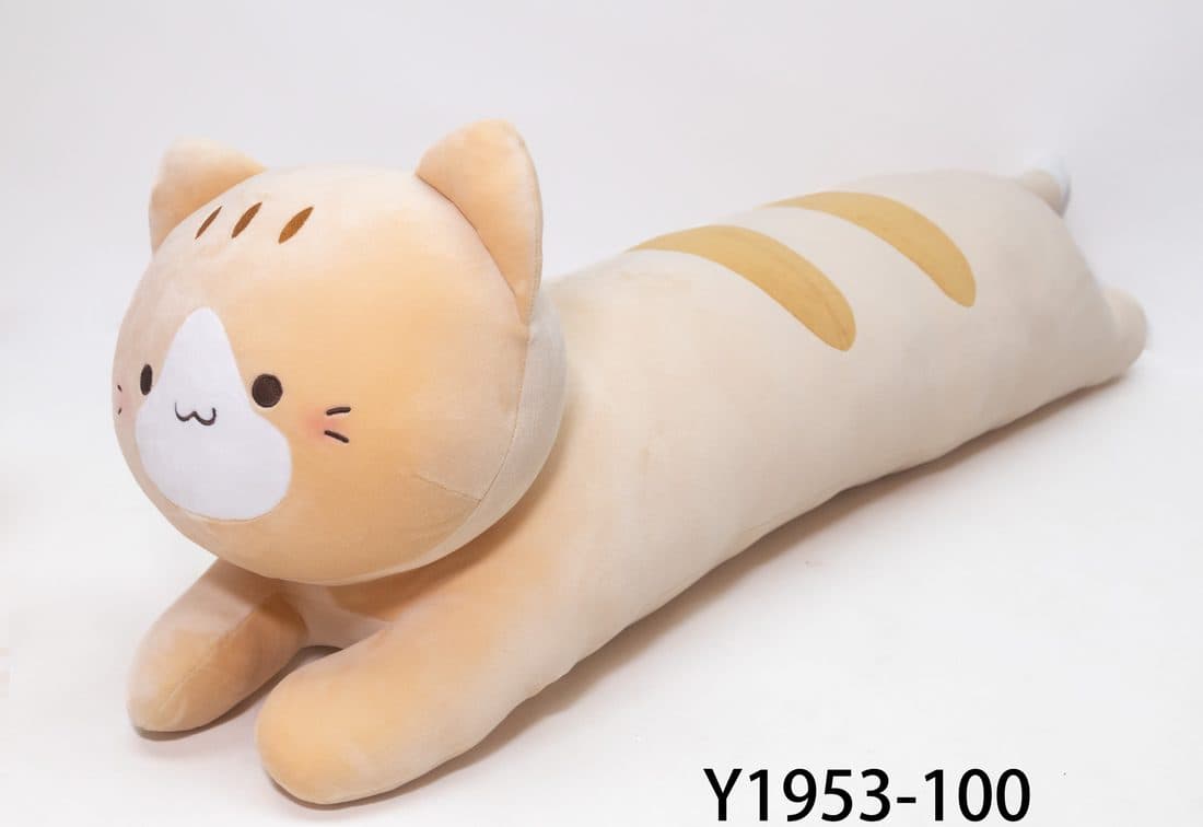 Gray Cat Long Pillow - LovelyJoy plush toy 4
