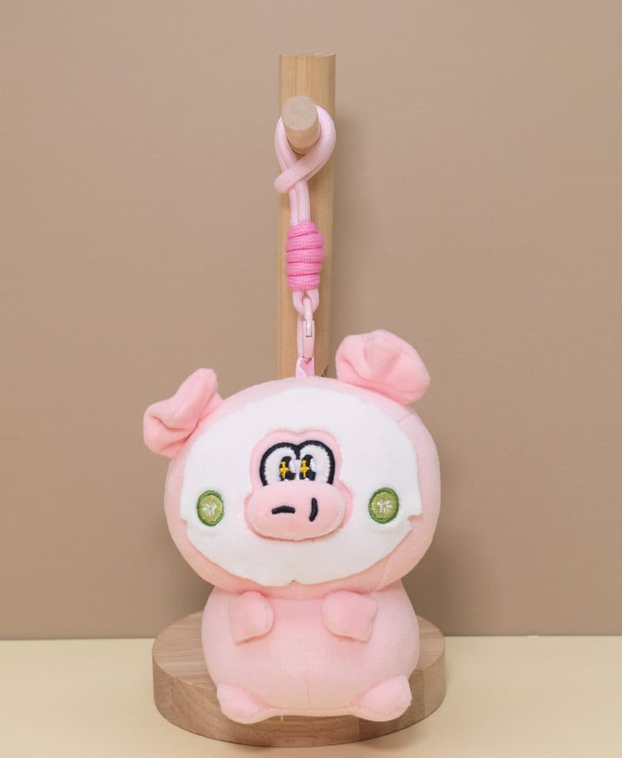 Drooling Pig Keychain - LovelyJoy plush toy 6