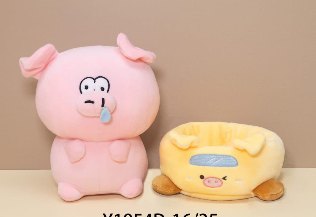 Crying Pig & Steamer Set — LovelyJoy custom plush toy
