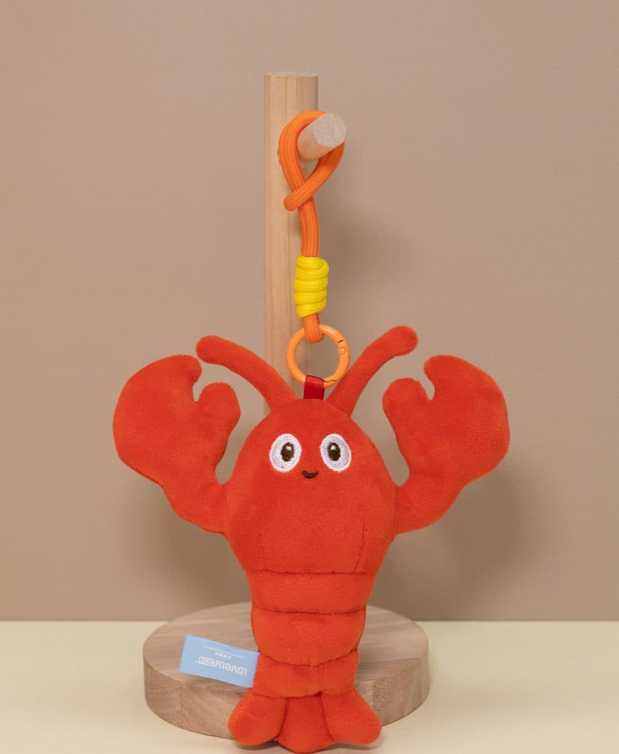 Lobster Stroller Clip — LovelyJoy custom plush toy