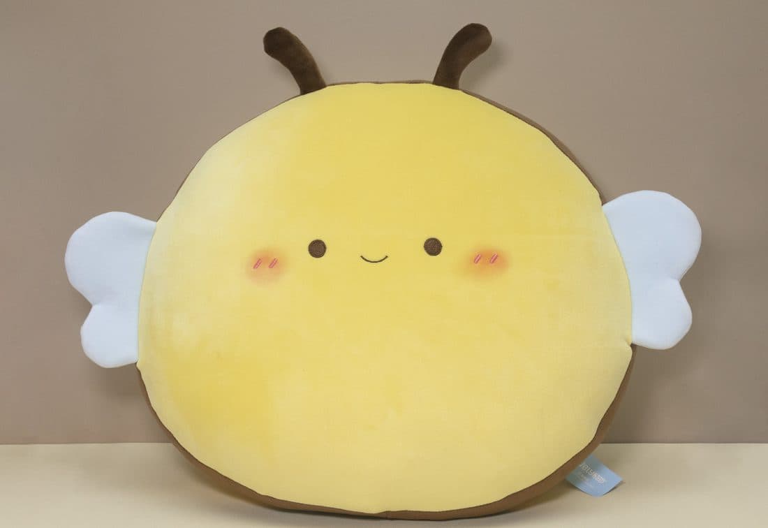 Bee Round Cushion — LovelyJoy custom plush toy